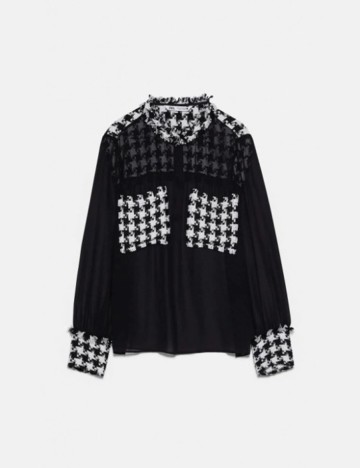 Camasa Zara, negru, XXL