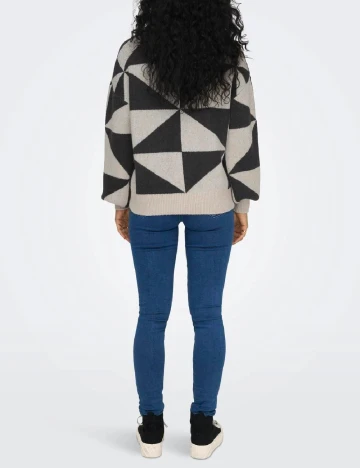Pulover Only, negru/bej
