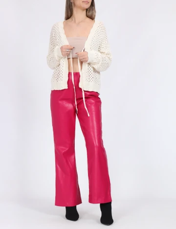 Cardigan Vero Moda, ecru Alb