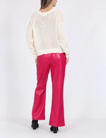 Cardigan Vero Moda, ecru Alb