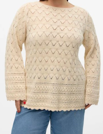
						Bluza Vero Moda Curve, crem