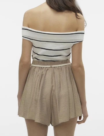 Top Vero Moda, alb/negru