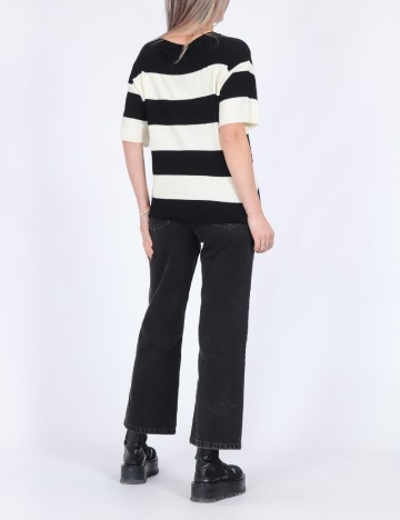 Bluza Jacqueline de Yong, alb/negru