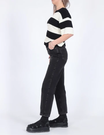 Bluza Jacqueline de Yong, alb/negru