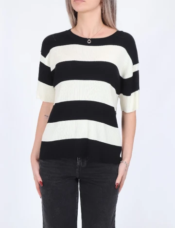 Bluza Jacqueline de Yong, alb/negru