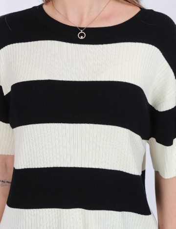 Bluza Jacqueline de Yong, alb/negru