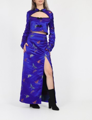 
						Fusta Vero Moda, albastru