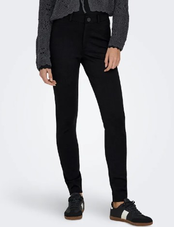 
						Pantaloni Only, negru
