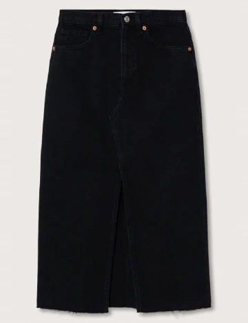 Fusta Mango Violeta, negru