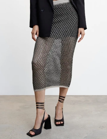 Fusta Mango, negru