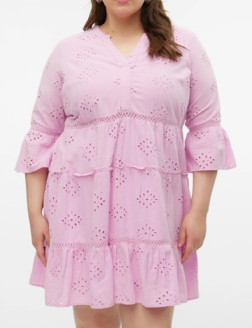 
						Rochie scurta Vero Moda Curve, roz