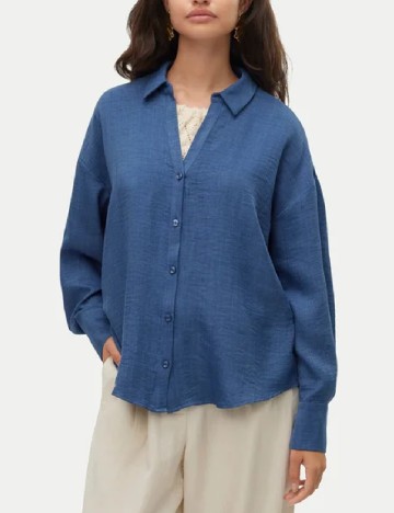 
						Camasa Vero Moda, albastru
