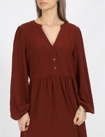 Rochie scurta Vero Moda, caramiziu