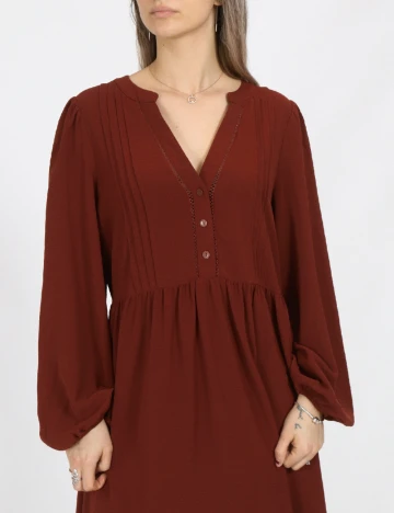 Rochie scurta Vero Moda, caramiziu
