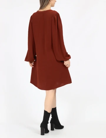 Rochie scurta Vero Moda, caramiziu