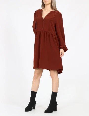 Rochie scurta Vero Moda, caramiziu