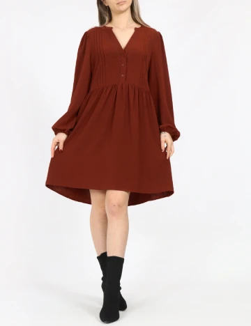 Rochie scurta Vero Moda, caramiziu