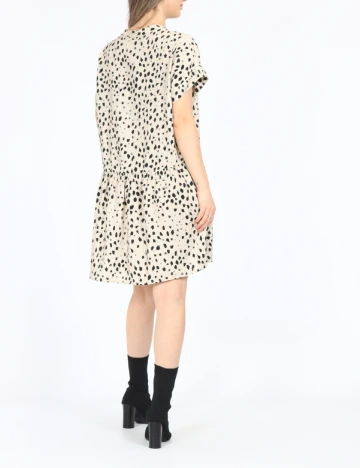 Rochie scurta Jacqueline de Yong, crem/negru Crem