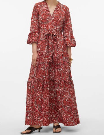 
						Rochie lunga Vero Moda, caramiziu