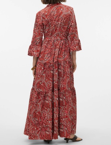 Rochie lunga Vero Moda, caramiziu
