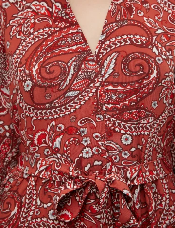 Rochie lunga Vero Moda, caramiziu