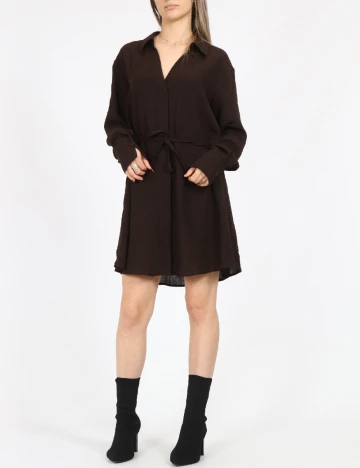 Rochie scurta Vero Moda, maro inchis