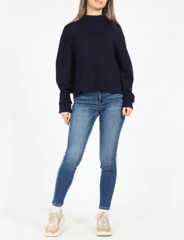 Bluza Kashion, bleumarin Albastru