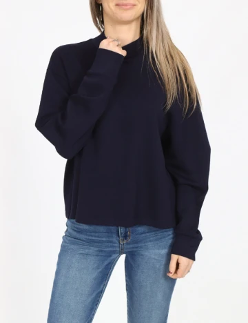 Bluza Kashion, bleumarin Albastru