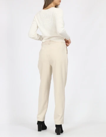 Pantaloni Only, crem