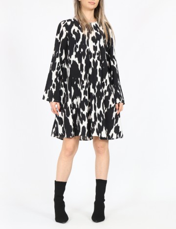 
						Rochie scurta Jacqueline de Yong, alb/negru