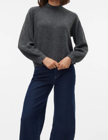 
						Pulover Vero Moda, gri inchis