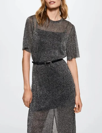 Rochie lunga Mango, gri Gri