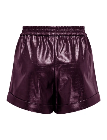 Pantaloni scurti Only, pruna