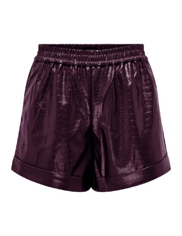 Pantaloni scurti Only, pruna