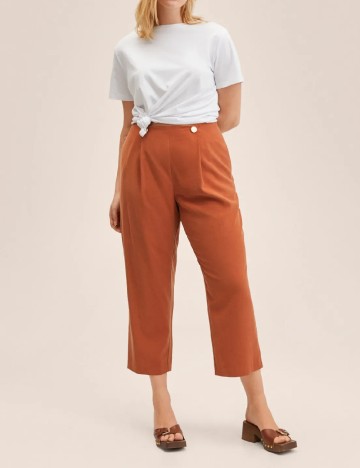 
						Pantaloni Mango Violeta, maro