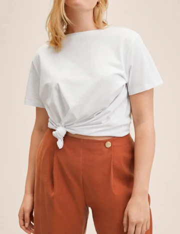 Pantaloni Mango Violeta, maro Maro