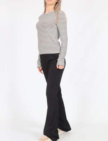 Bluza Vero Moda, alb/gri
