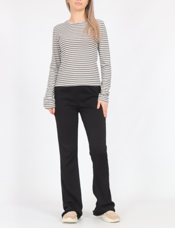 Bluza Vero Moda, alb/gri