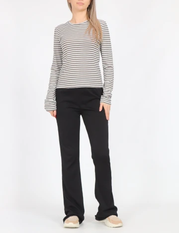 Bluza Vero Moda, alb/gri
