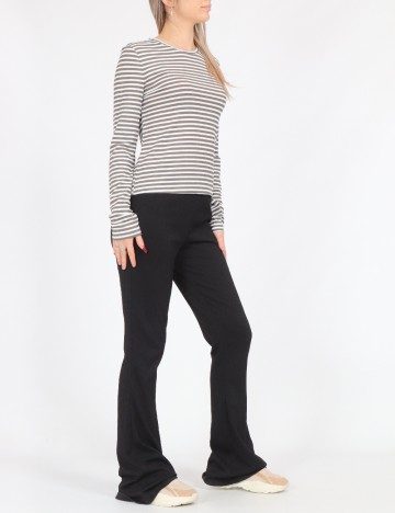 Bluza Vero Moda, alb/gri