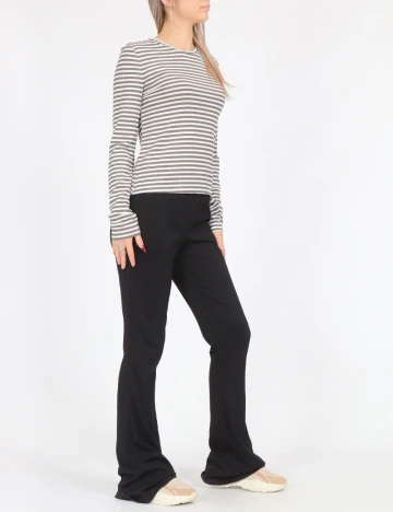 Bluza Vero Moda, alb/gri