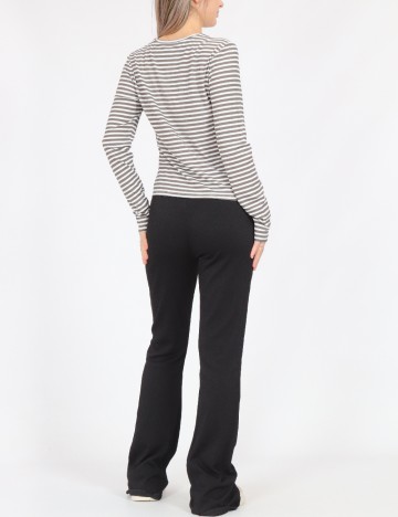 Bluza Vero Moda, alb/gri