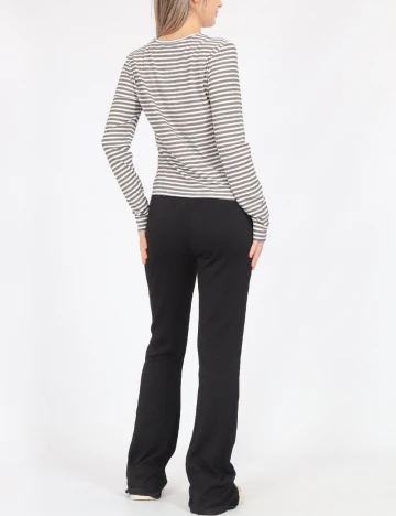 Bluza Vero Moda, alb/gri