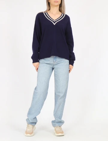 Bluza Pieces, bleumarin