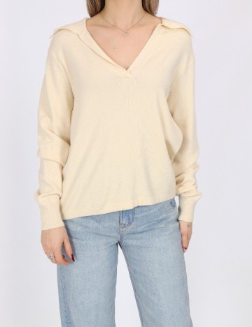 
						Bluza Pieces, crem