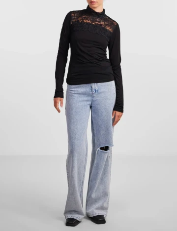 Bluza Pieces, negru