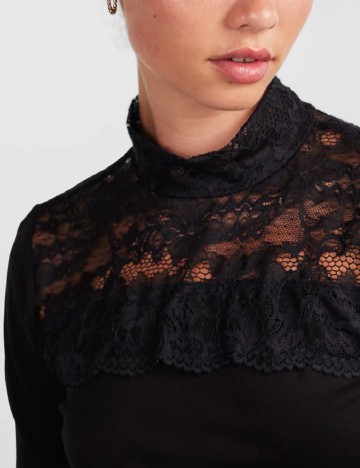 Bluza Pieces, negru