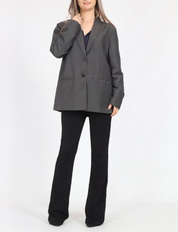 
						Sacou Oversize Pieces, gri