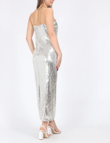 Rochie medie Only, argintiu