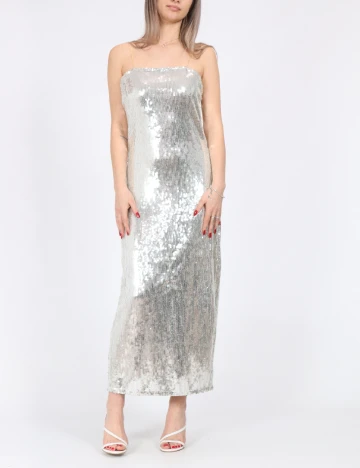 Rochie medie Only, argintiu